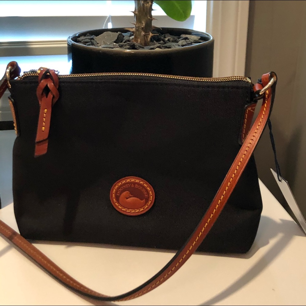 NWT Black Dooney and Bourke pouchette